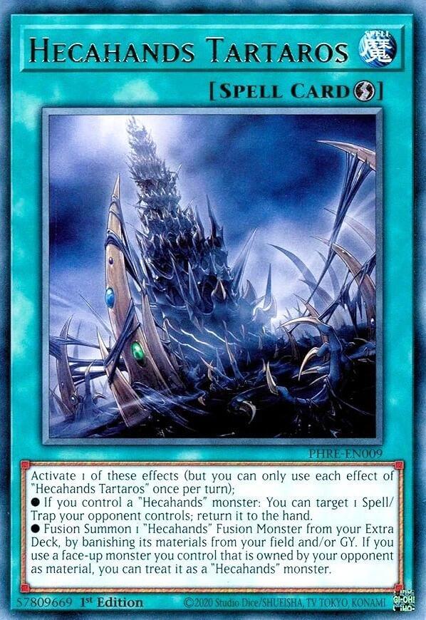Hecahands Tartaros [PHRE-EN009] Rare Yu-Gi-Oh!