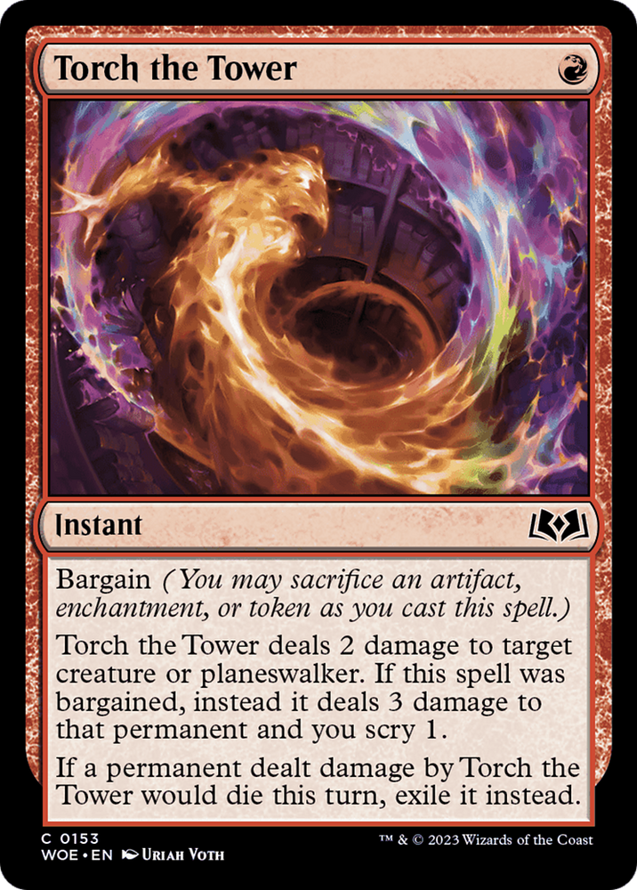 Torch the Tower [Wilds of Eldraine] Magic: The Gathering