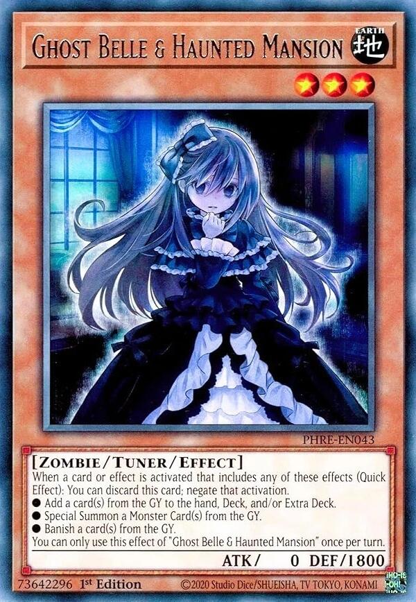 Ghost Belle & Haunted Mansion [PHRE-EN043] Rare Yu-Gi-Oh!