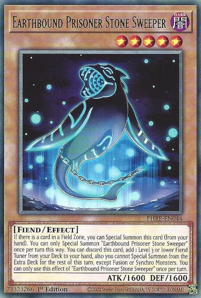 Earthbound Prisoner Stone Sweeper [PHRE-EN044] Rare Yu-Gi-Oh!