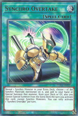 Synchro Overtake [PHRE-EN045] Rare Yu-Gi-Oh!