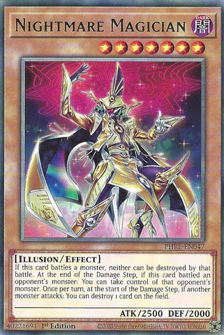 Nightmare Magician [PHRE-EN047] Rare Yu-Gi-Oh!