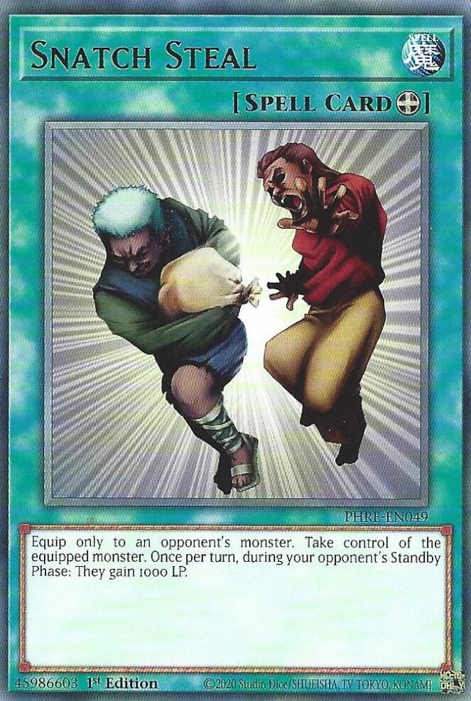 Snatch Steal [PHRE-EN049] Rare Yu-Gi-Oh!