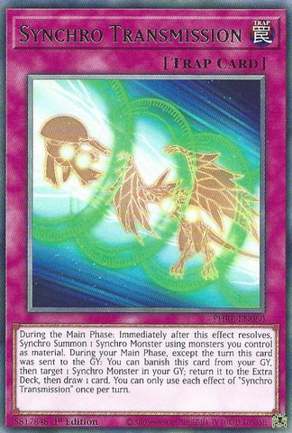Synchro Transmission [PHRE-EN060] Rare Yu-Gi-Oh!