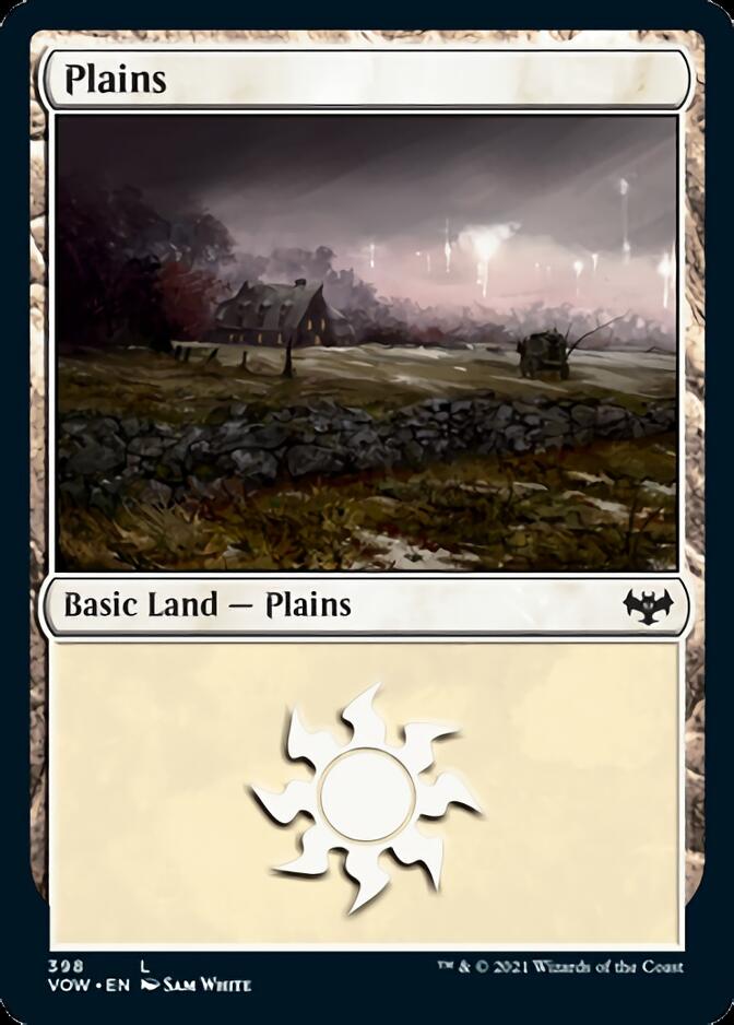 Plains (398) [Innistrad: Crimson Vow] Magic: The Gathering