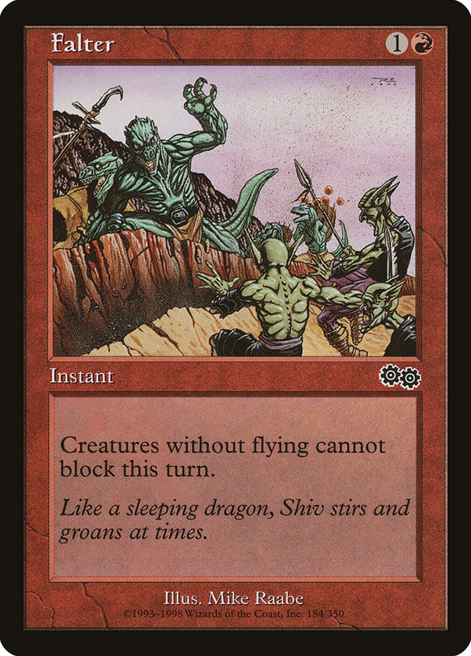 Falter [Urza's Saga] Magic: The Gathering