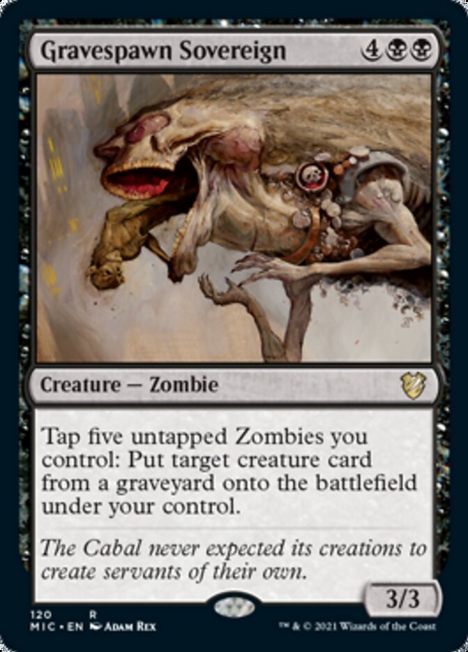 Gravespawn Sovereign [Innistrad: Midnight Hunt Commander] Magic: The Gathering