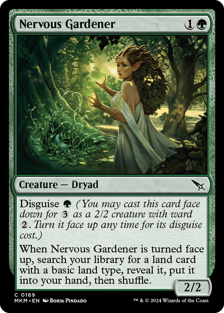 Nervous Gardener [Murders at Karlov Manor] Magic: The Gathering