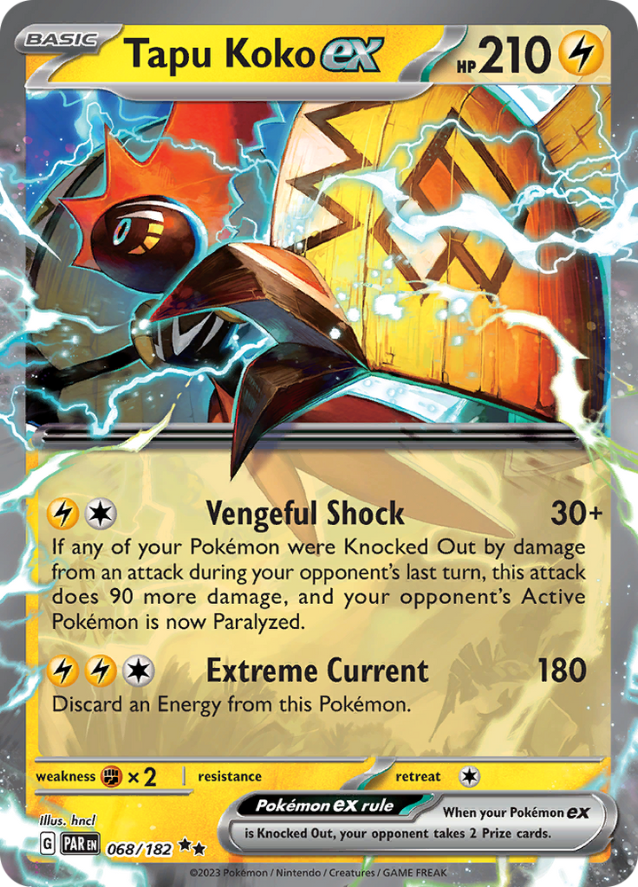 Tapu Koko ex (068/182) [Scarlet & Violet: Paradox Rift] Pokémon