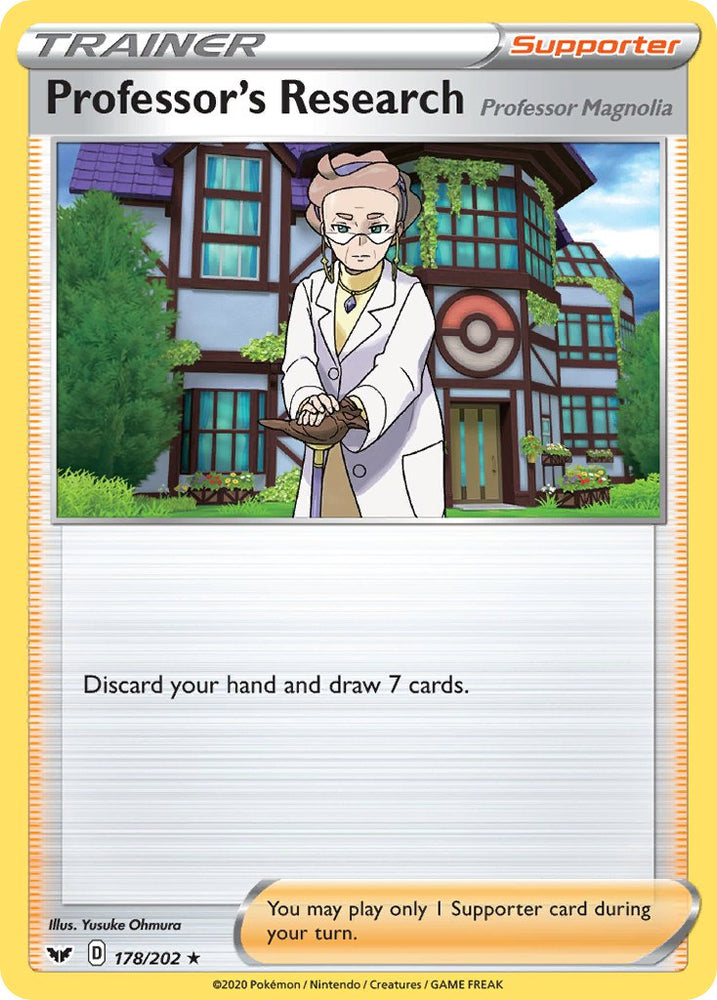 Professor's Research (178/202) [Sword & Shield: Base Set] Pokémon