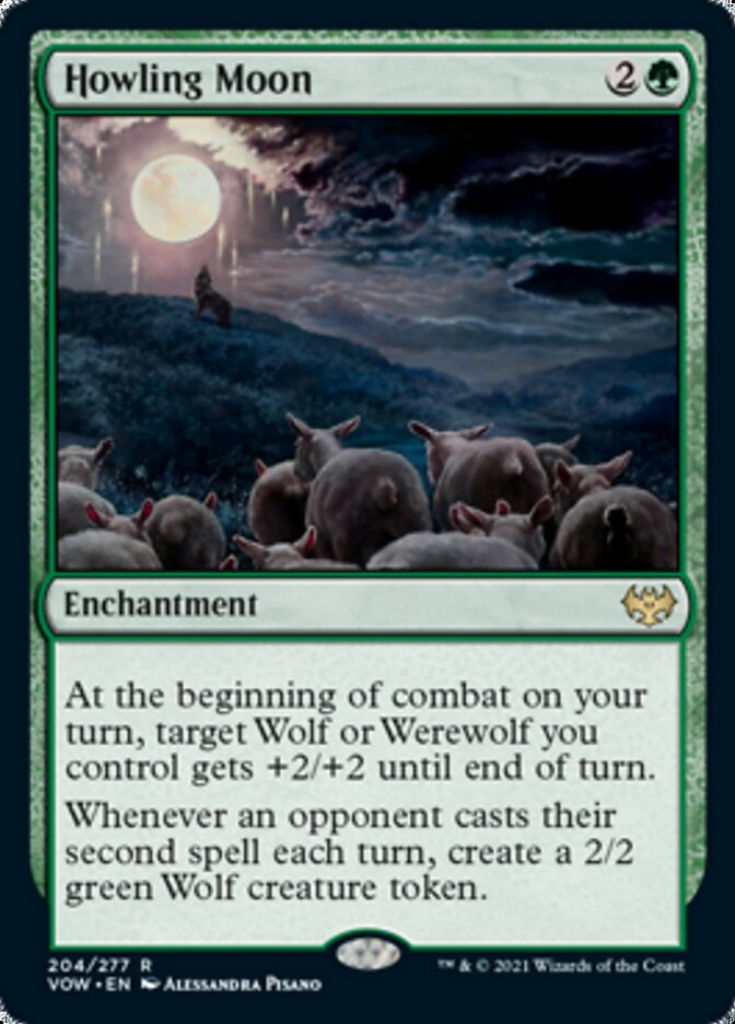 Howling Moon [Innistrad: Crimson Vow] Magic: The Gathering