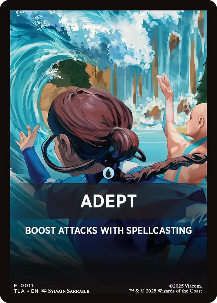 Adept Theme Card [Avatar: The Last Airbender Tokens] Magic: The Gathering