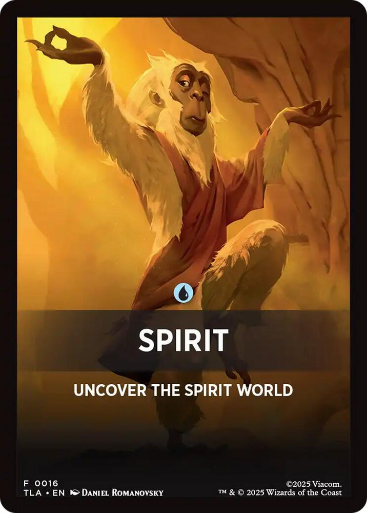 Spirit Theme Card [Avatar: The Last Airbender Tokens] Magic: The Gathering