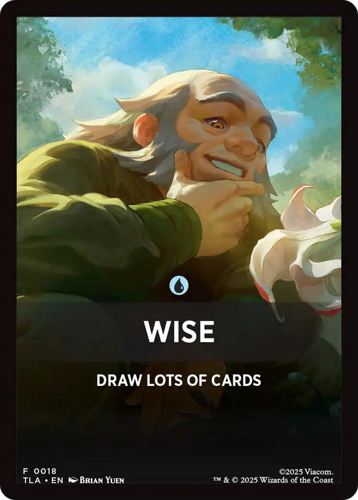 Wise Theme Card [Avatar: The Last Airbender Tokens] Magic: The Gathering
