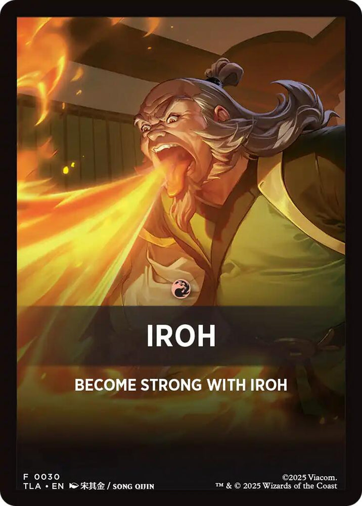 Iroh Theme Card [Avatar: The Last Airbender Tokens] Magic: The Gathering