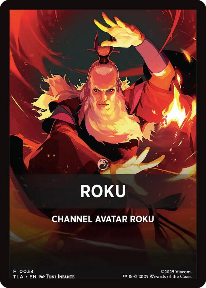 Roku Theme Card [Avatar: The Last Airbender Tokens] Magic: The Gathering