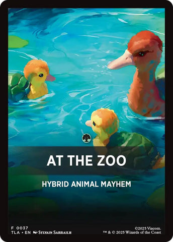 At The Zoo Theme Card [Avatar: The Last Airbender Tokens] Magic: The Gathering