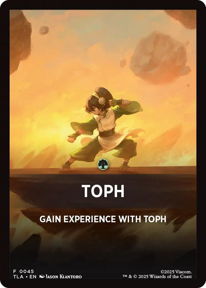 Toph Theme Card [Avatar: The Last Airbender Tokens] Magic: The Gathering