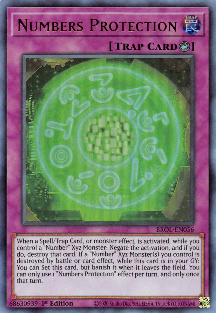 Numbers Protection [BROL-EN056] Ultra Rare - Yugioh Cards For Your TCG Needs!