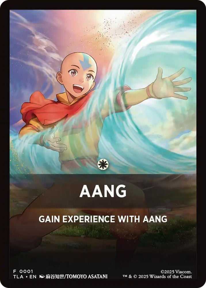 Aang Theme Card [Avatar: The Last Airbender Tokens] Magic: The Gathering