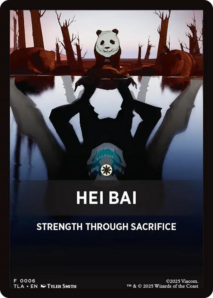 Hei Bai Theme Card [Avatar: The Last Airbender Tokens] Magic: The Gathering