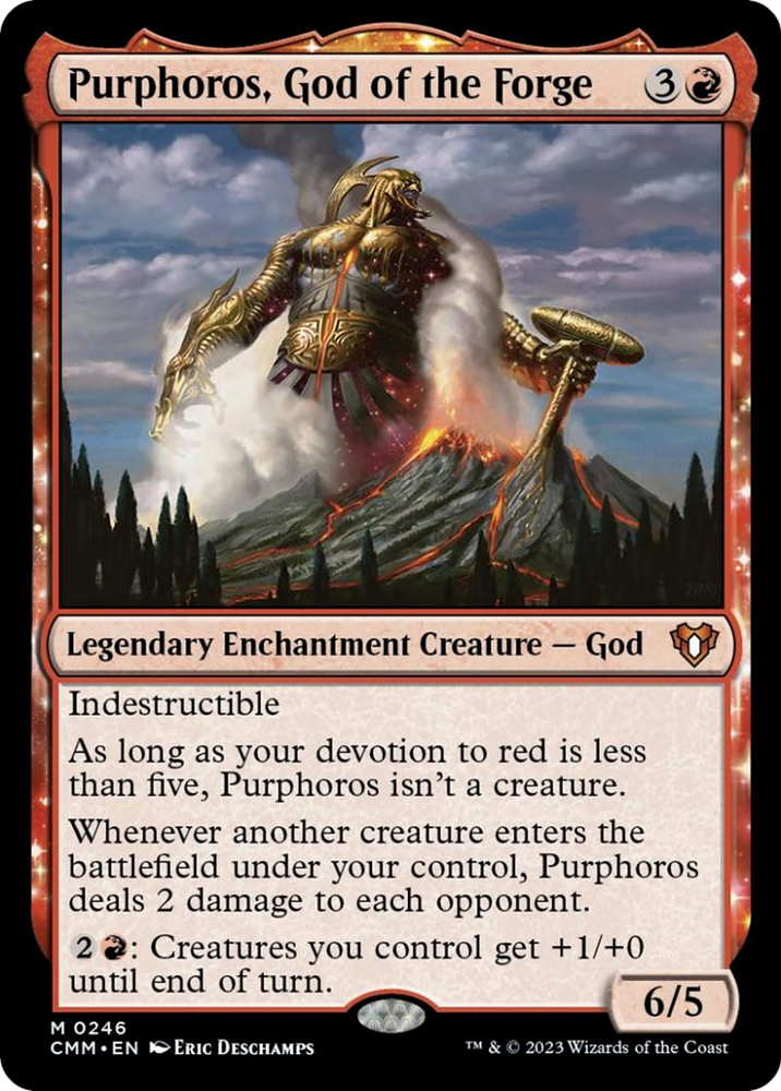 Purphoros, God of the Forge [Commander Masters] Magic: The Gathering