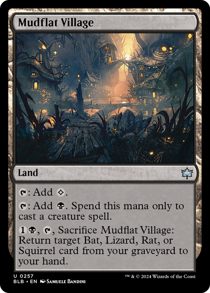 Mudflat Village [Bloomburrow] Magic: The Gathering