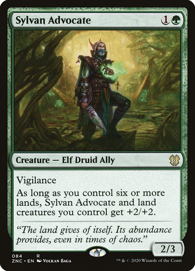 Sylvan Advocate [Zendikar Rising Commander] Magic: The Gathering