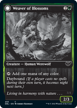 Weaver of Blossoms // Blossom-Clad Werewolf [Innistrad: Double Feature] Magic: The Gathering
