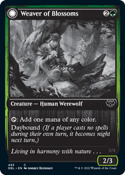 Weaver of Blossoms // Blossom-Clad Werewolf [Innistrad: Double Feature] Magic: The Gathering