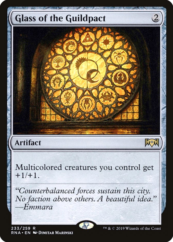 Glass of the Guildpact [Ravnica Allegiance] Magic: The Gathering