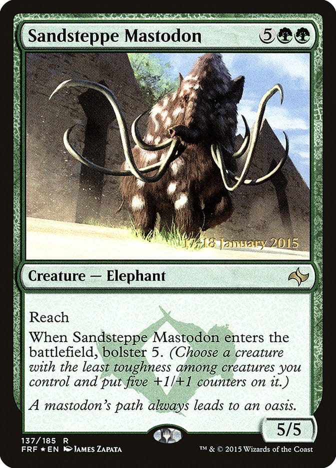 Sandsteppe Mastodon [Fate Reforged Prerelease Promos] Magic: The Gathering