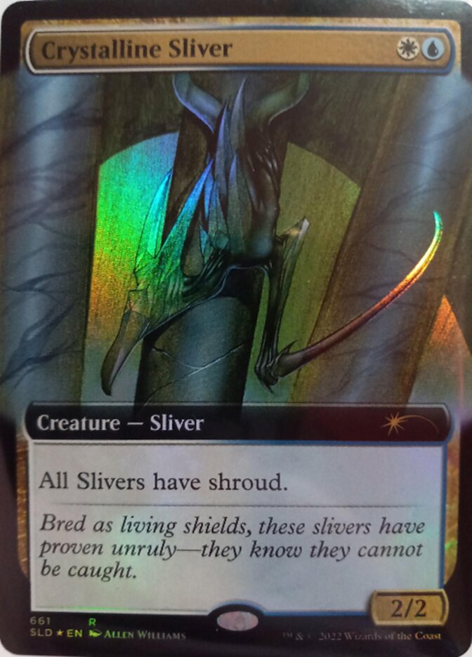 Crystalline Sliver (Extended Art) [Secret Lair Drop Promos] Magic: The Gathering