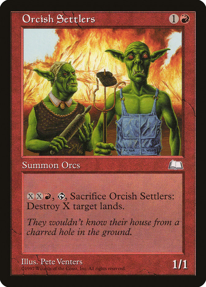 Orcish Settlers [Weatherlight] Magic: The Gathering