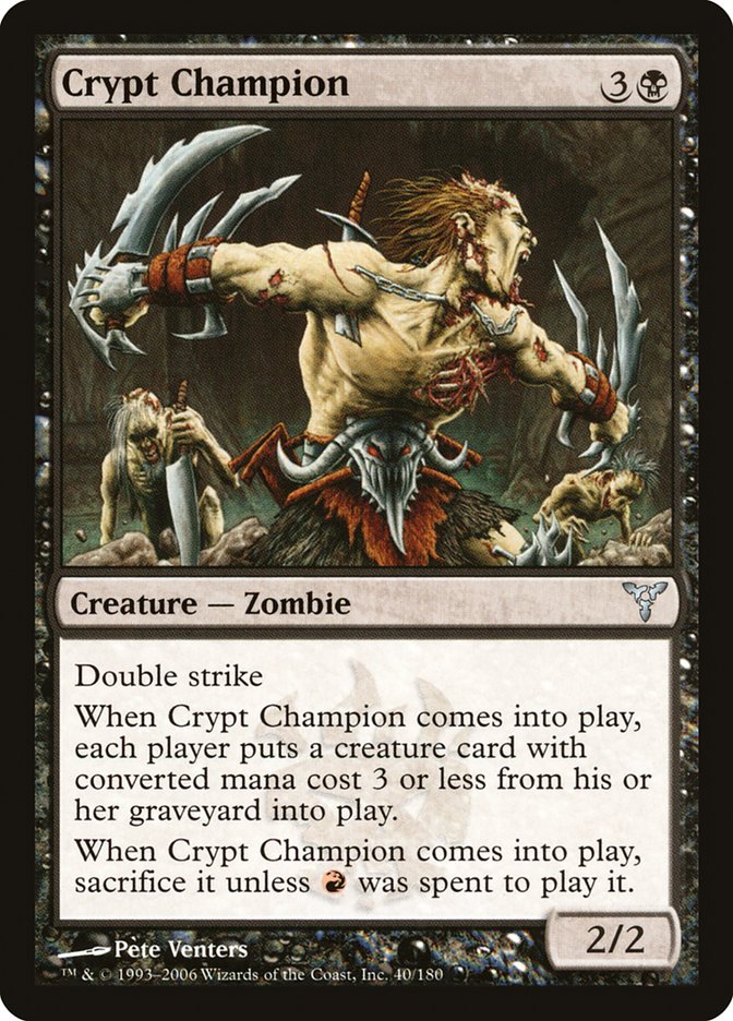 Crypt Champion [Dissension] Magic: The Gathering