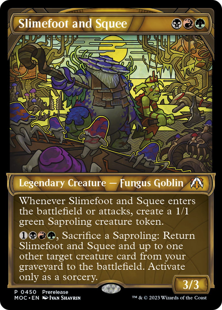 Slimefoot and Squee (Showcase Planar Booster Fun) [March of the Machine Commander Prerelease Promos] Magic: The Gathering