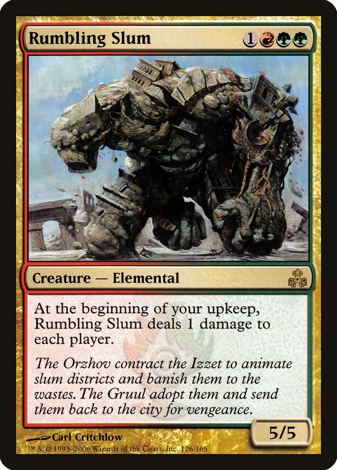 Rumbling Slum [Guildpact] Magic: The Gathering