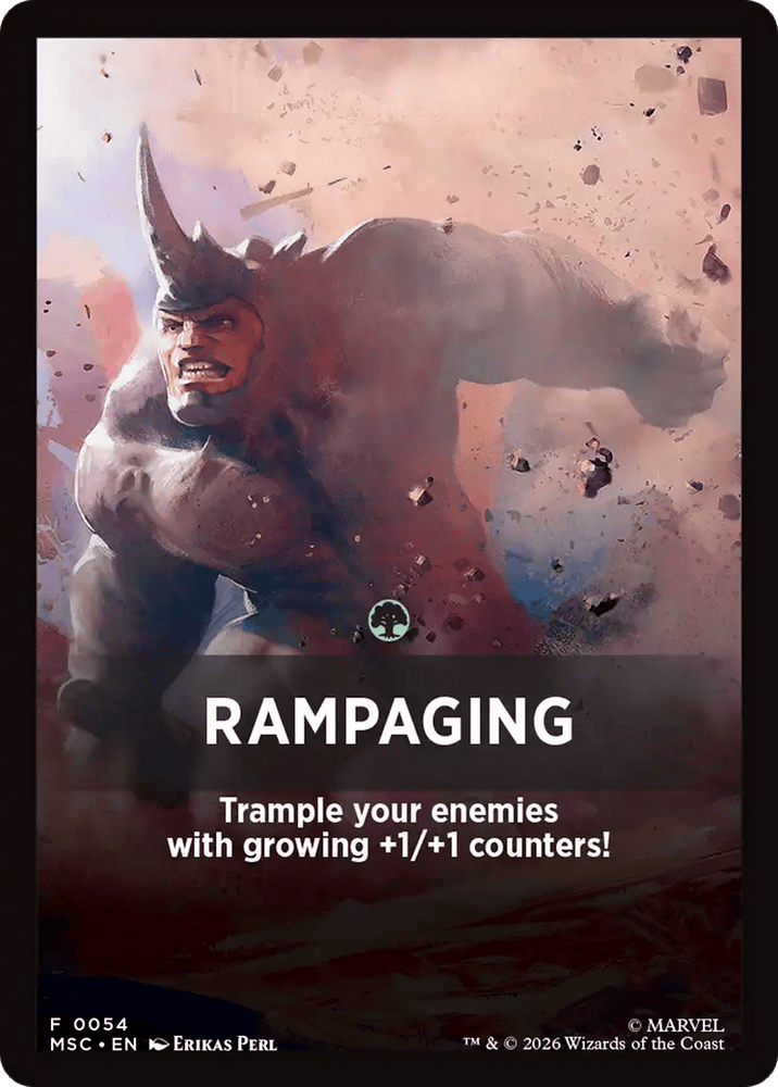 Rampaging Theme Card [Marvel Super Heroes Commander]