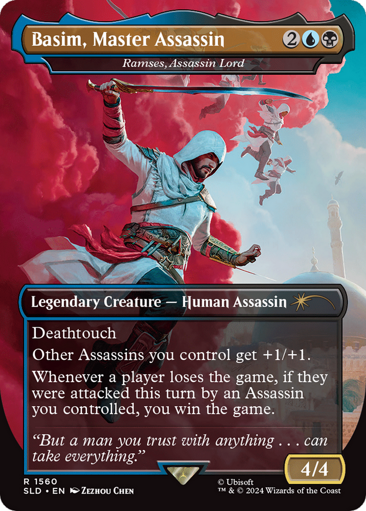 Basim, Master Assassin - Ramses, Assassin Lord (Rainbow Foil) [Secret Lair Drop Series] Magic: The Gathering