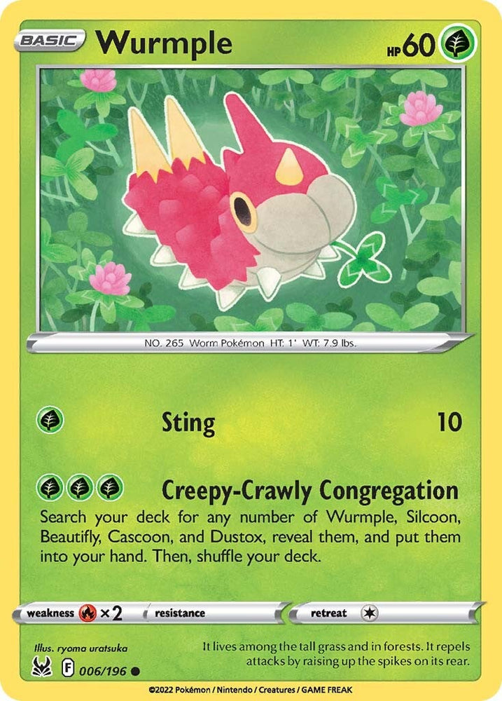 Wurmple (006/196) [Sword & Shield: Lost Origin] Pokémon