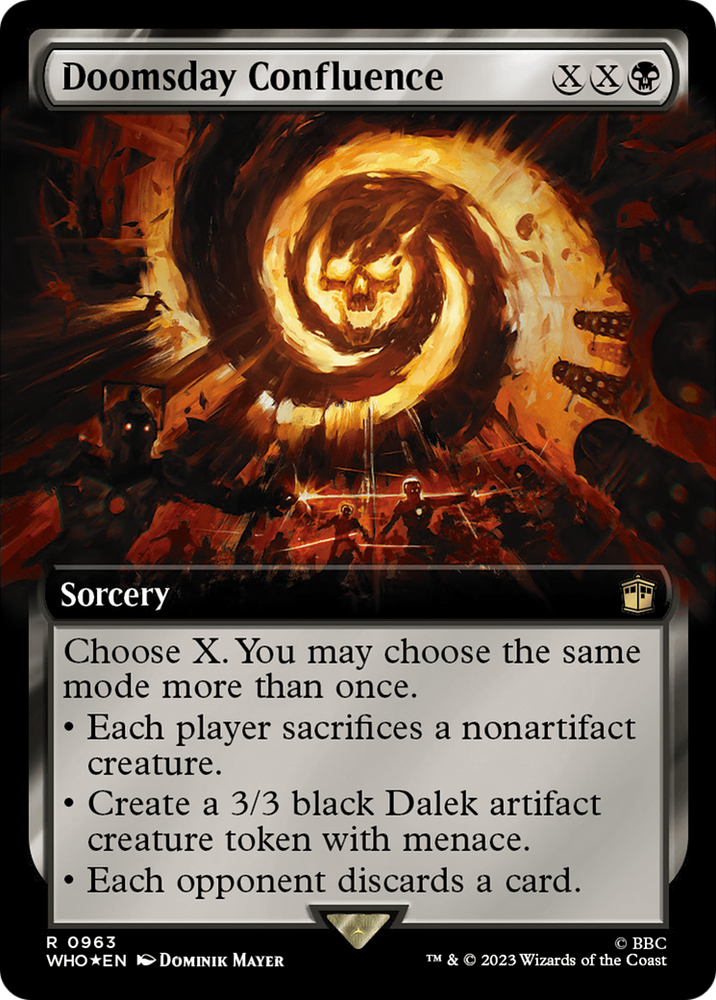Doomsday Confluence (Extended Art) (Surge Foil) [Doctor Who] Magic: The Gathering