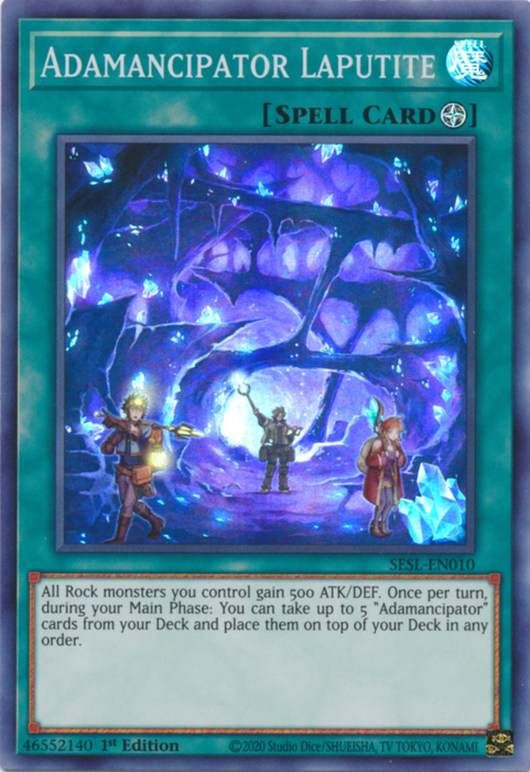 Adamancipator Laputite [SESL-EN010] Super Rare - Yugioh Cards For Your TCG Needs!