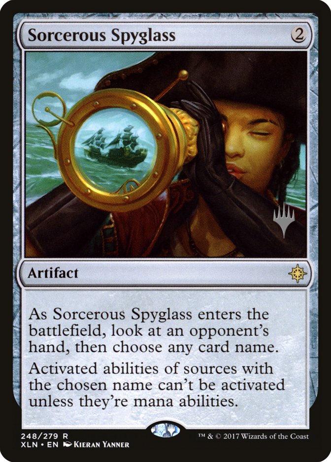 Sorcerous Spyglass (Promo Pack) [Ixalan Promos] Magic: The Gathering