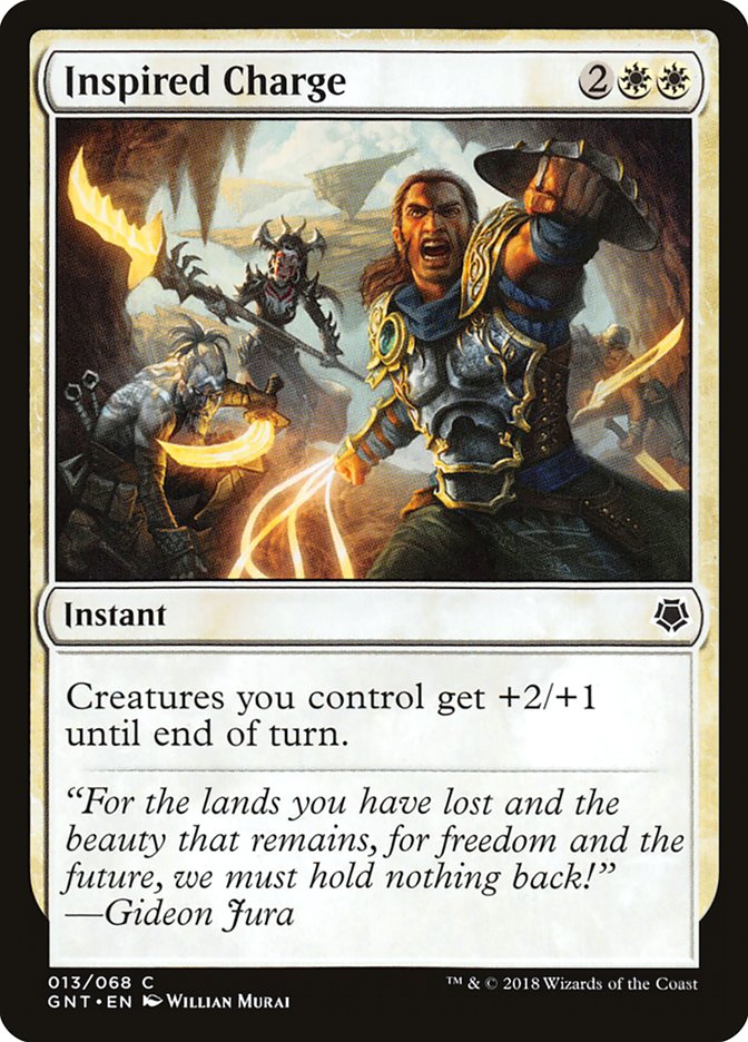 Inspired Charge [Game Night 2018] Magic: The Gathering