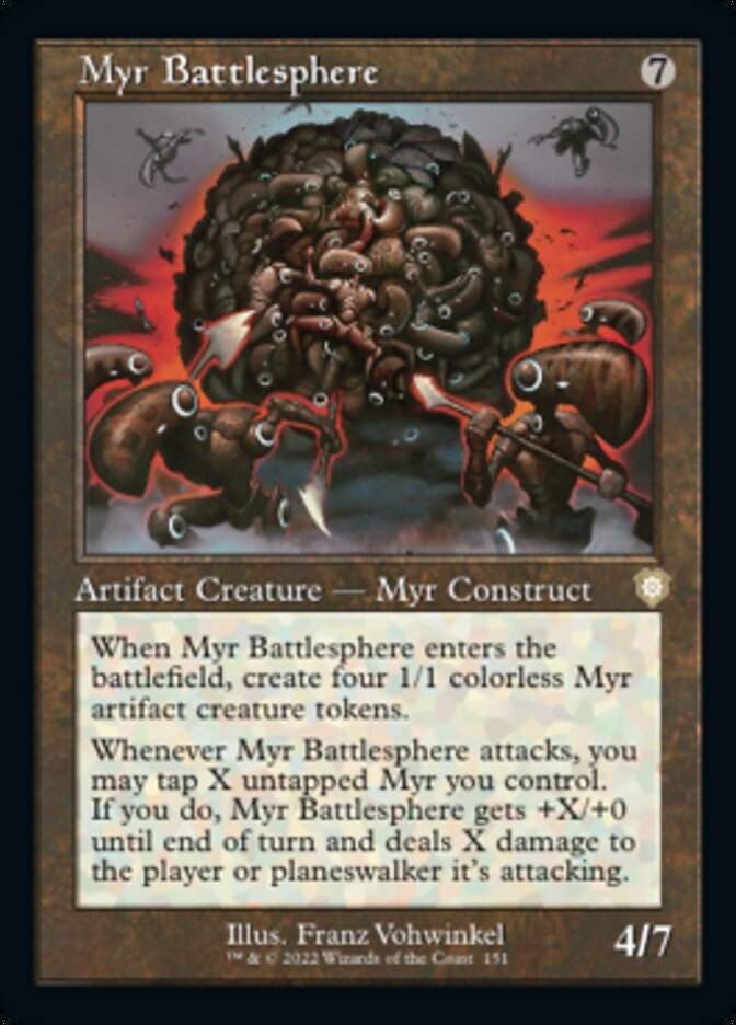 Myr Battlesphere (Retro) [The Brothers' War Commander] Magic: The Gathering