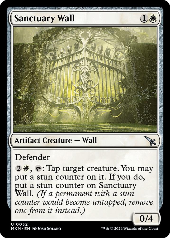 Sanctuary Wall [Murders at Karlov Manor] Magic: The Gathering