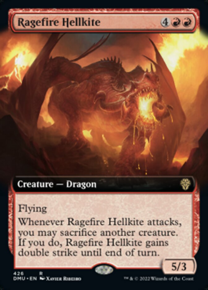 Ragefire Hellkite (Extended Art) [Dominaria United] Magic: The Gathering