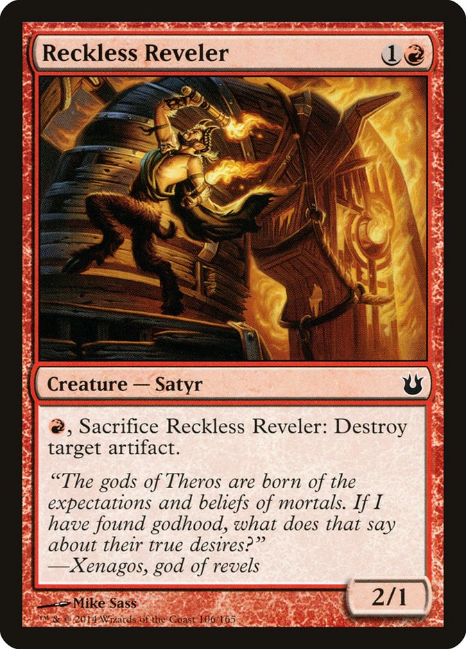 Reckless Reveler [Born of the Gods] Magic: The Gathering