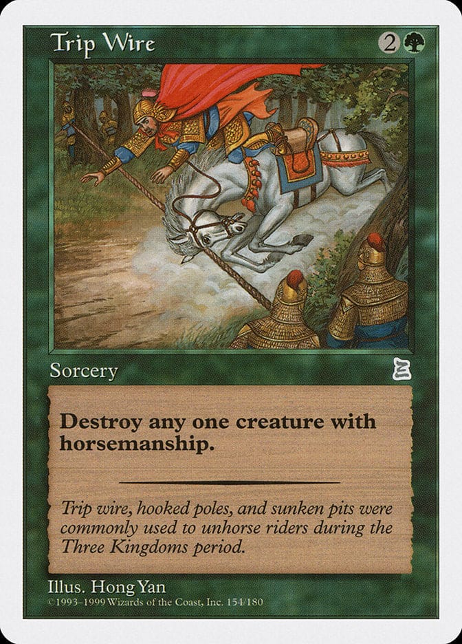 Trip Wire [Portal Three Kingdoms] Magic: The Gathering