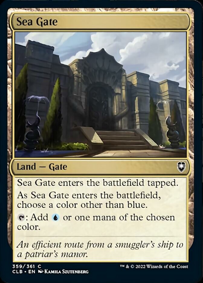 Sea Gate [Commander Legends: Battle for Baldur's Gate] Magic: The Gathering